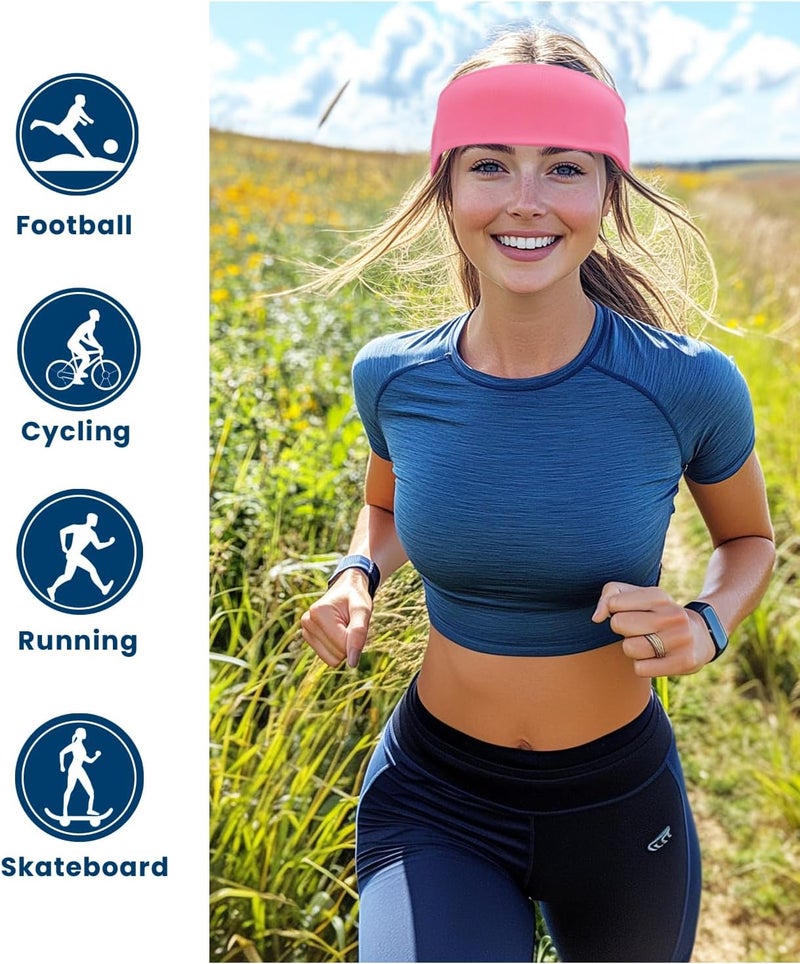 Supeniu Headband for Men & Women, Sweat Wicking Sports Sweatband Headbands, Workout Running Training Yoga Basketball Hairband - Image 4